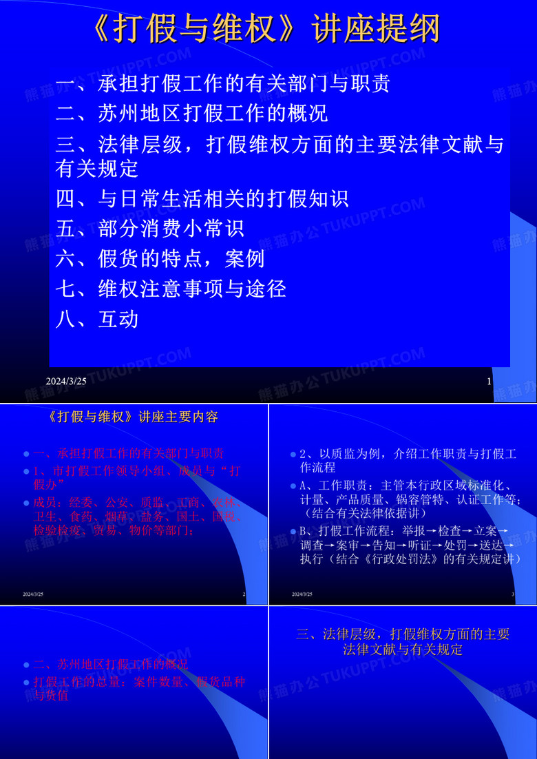 打假与维权讲座提纲