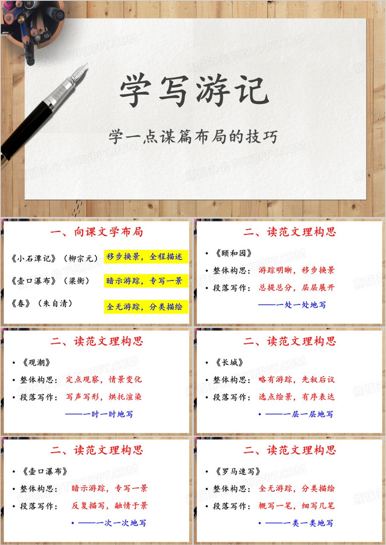 学一点谋篇布局的技巧PPT模板