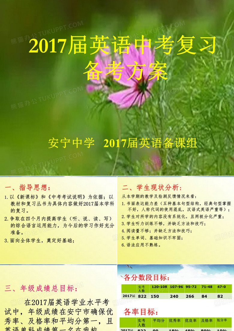 英语中考备考方案