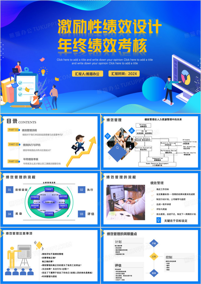 激励性绩效设计年终绩效考核PPT模板