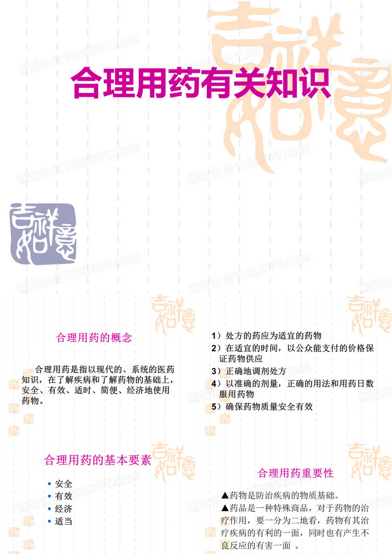 合理用药知识培训