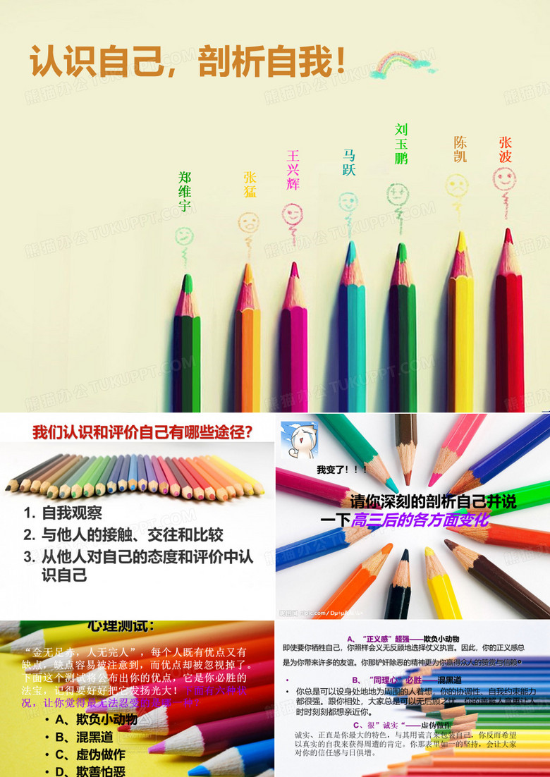 认识自己,剖析自我。