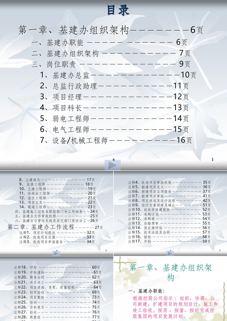 基建部组织架构流程