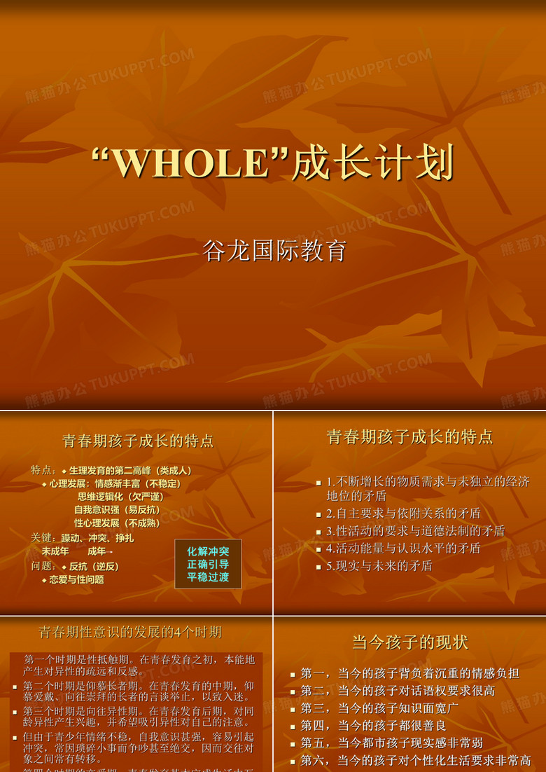 WHOLE青少年心理成长计划