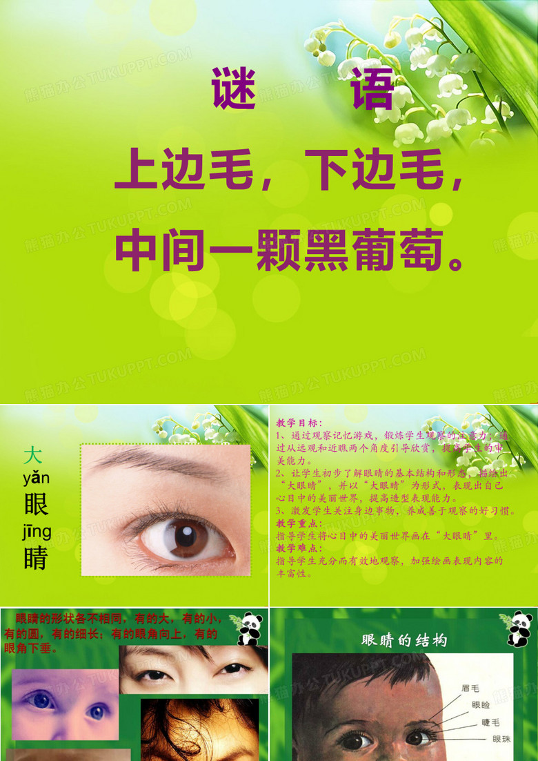 《大眼睛》美术课件