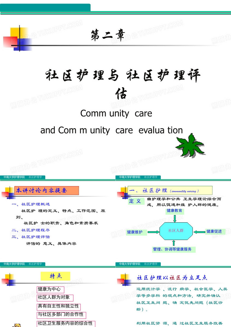 社区护理学：社区护理与社区护理评估