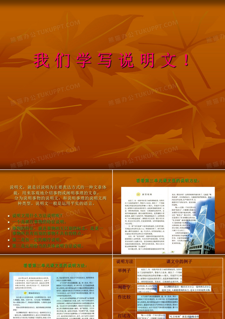 说明文作文公开课课件