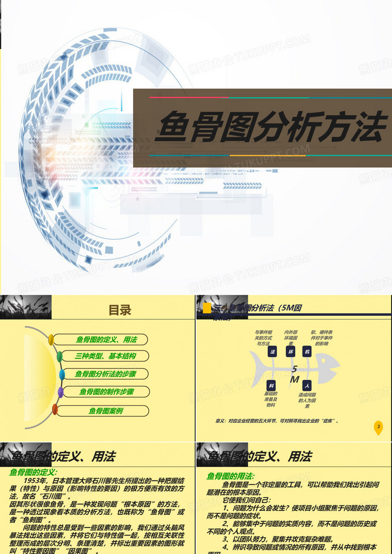 鱼骨图分析方法讲解可编辑ppt