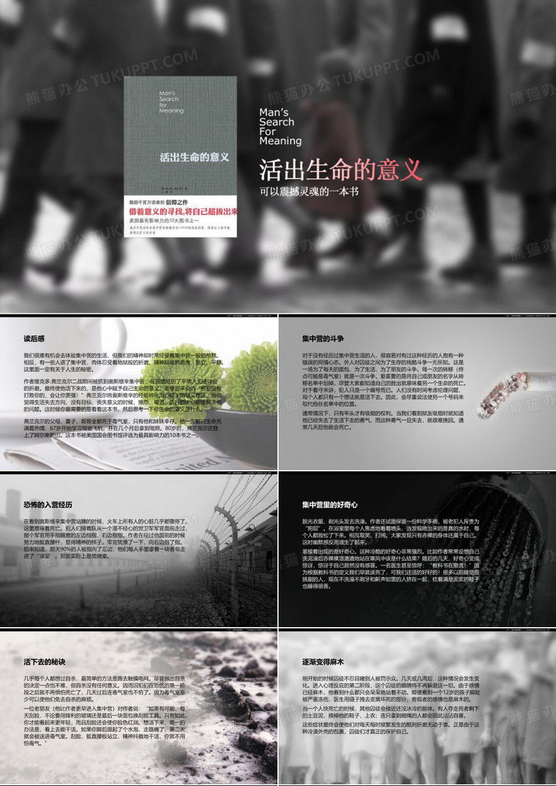 读书笔记 读书分享ppt 《活出生命的意义》