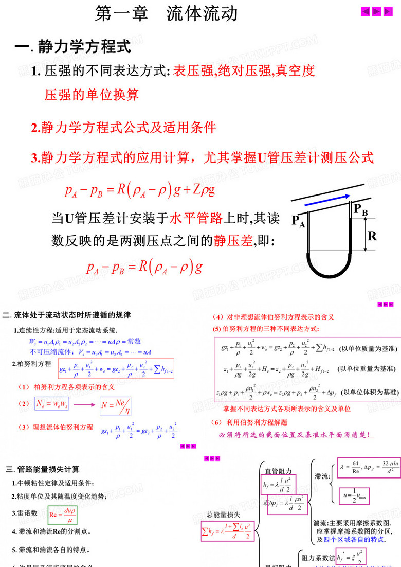 天津工业大学化工原理总复习剖析