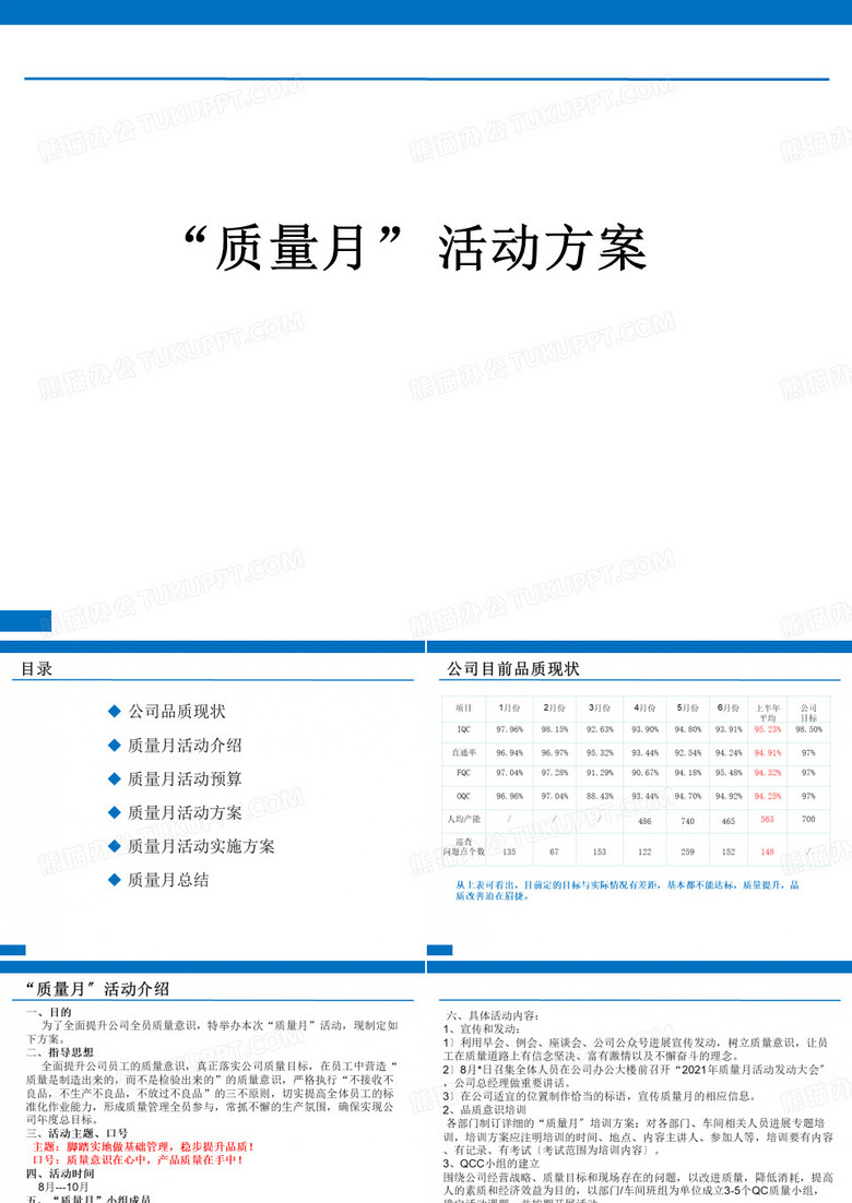 质量月活动策划