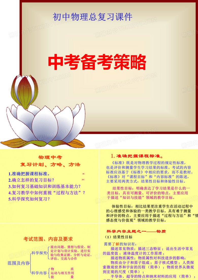 中考备考策略