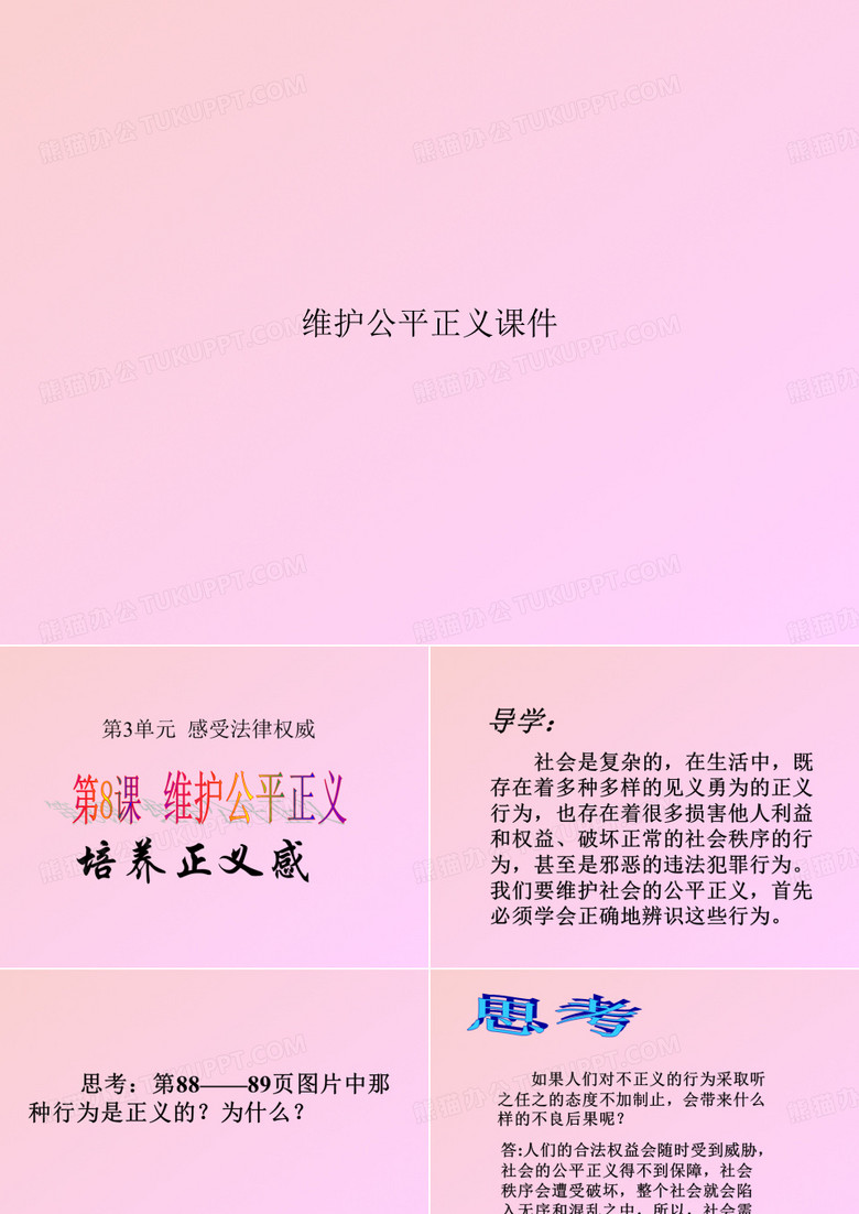 维护公平正义