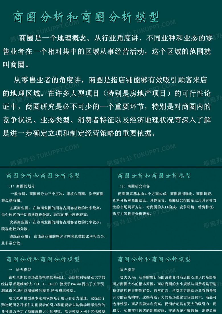 商圈分析和商圈分析模型