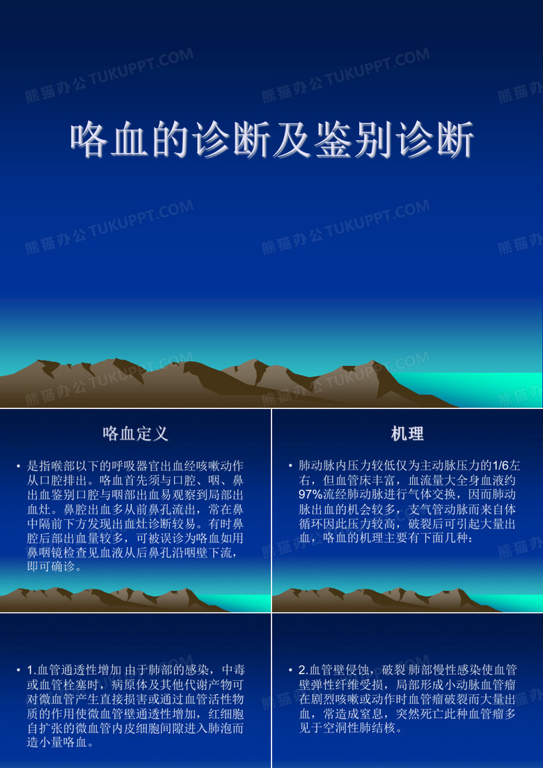 咯血课件PPT