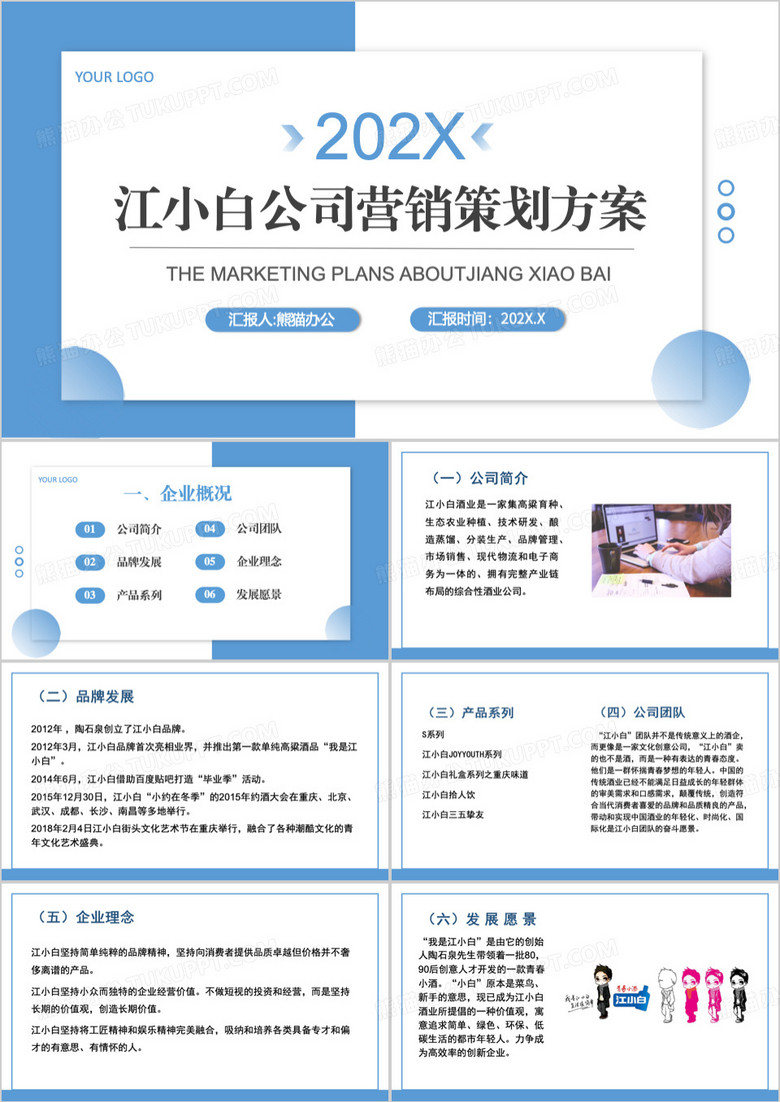 江小白调研报告营销策划方案PPT模板
