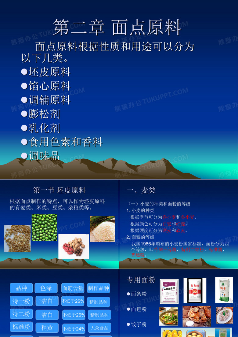 中式 面点原料