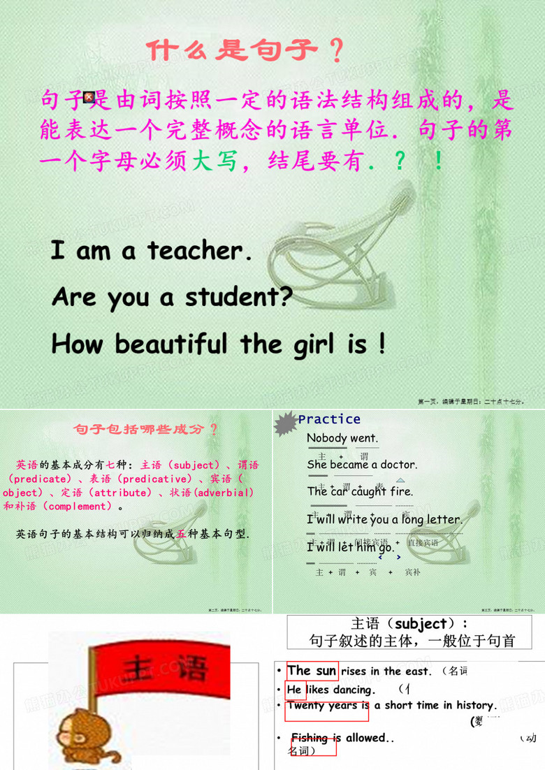 英语句子成分