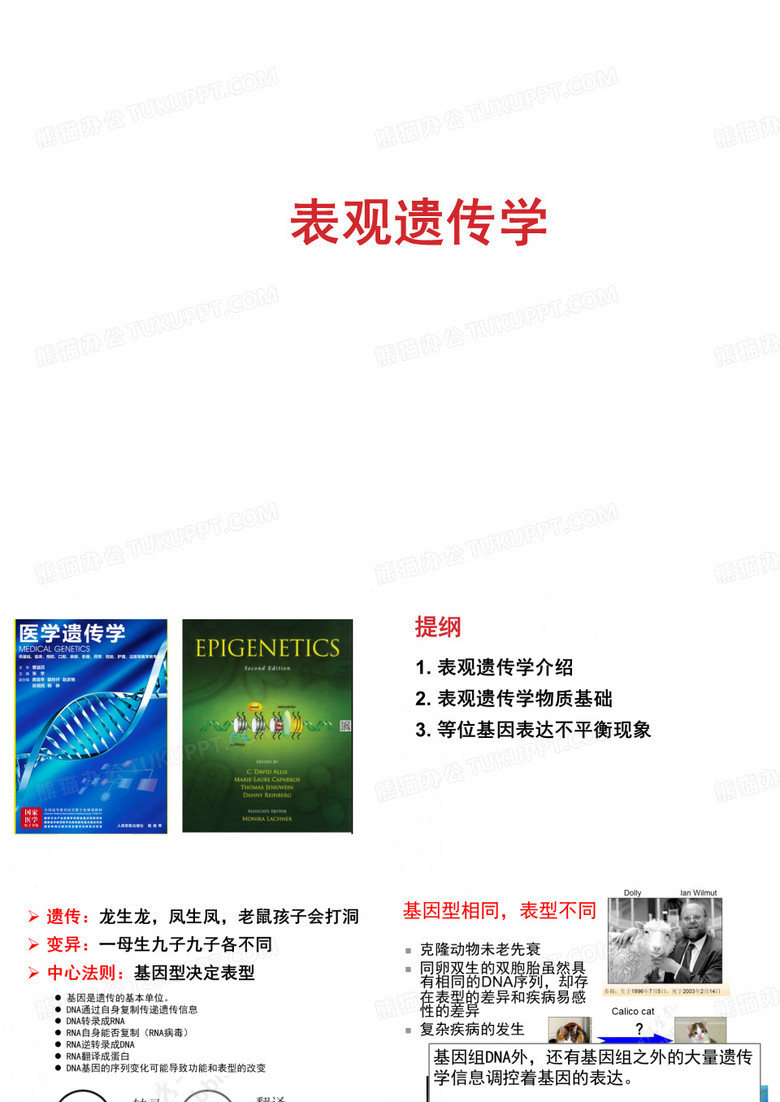 《遗传学》表观遗传学