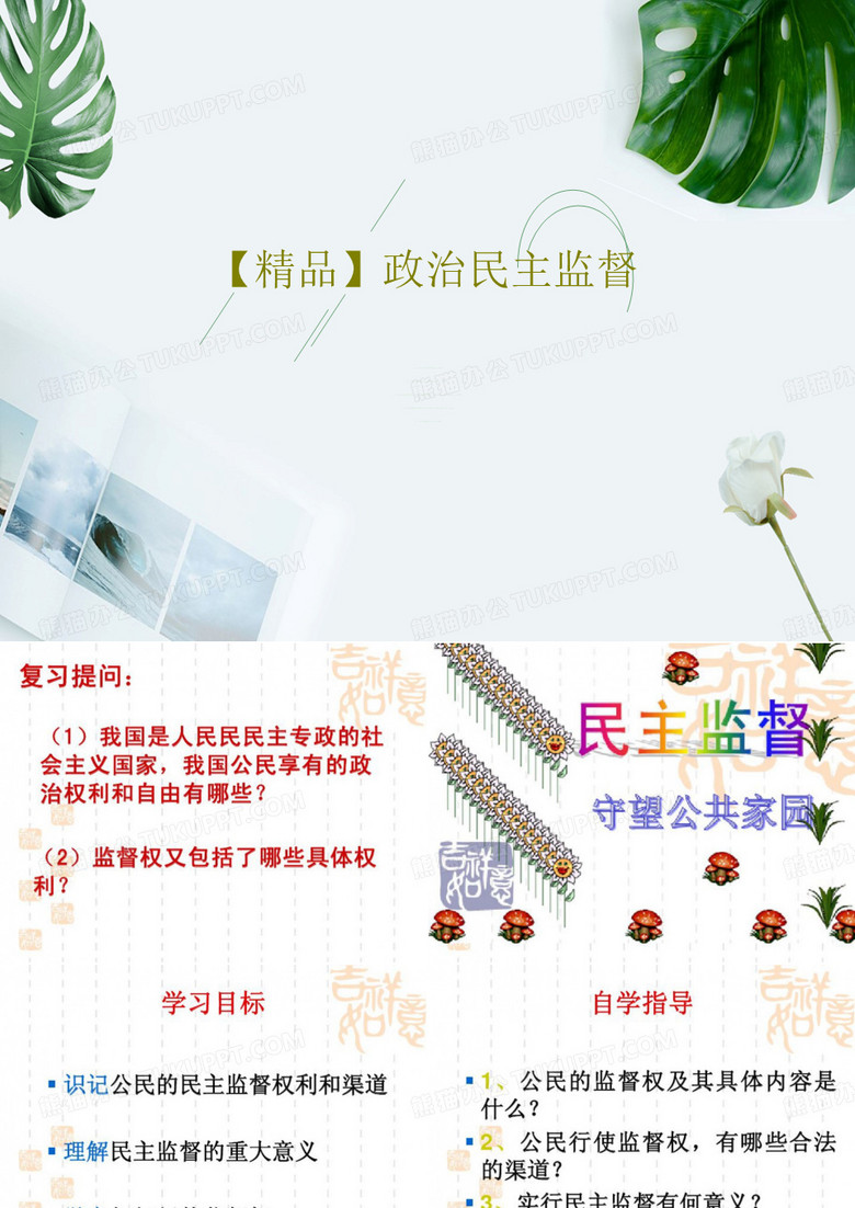 【精品】政治民主监督PPT共39页