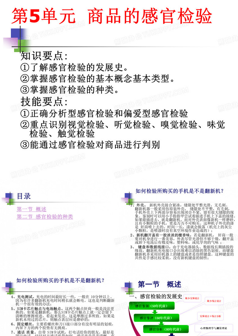 商品感官检验