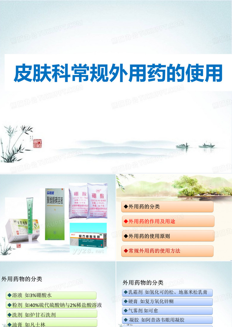 皮肤科常规外用药