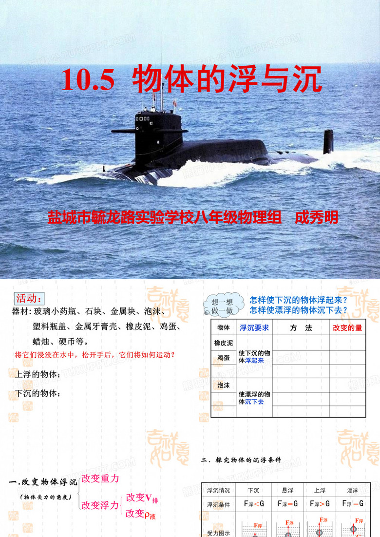 物体的浮与沉