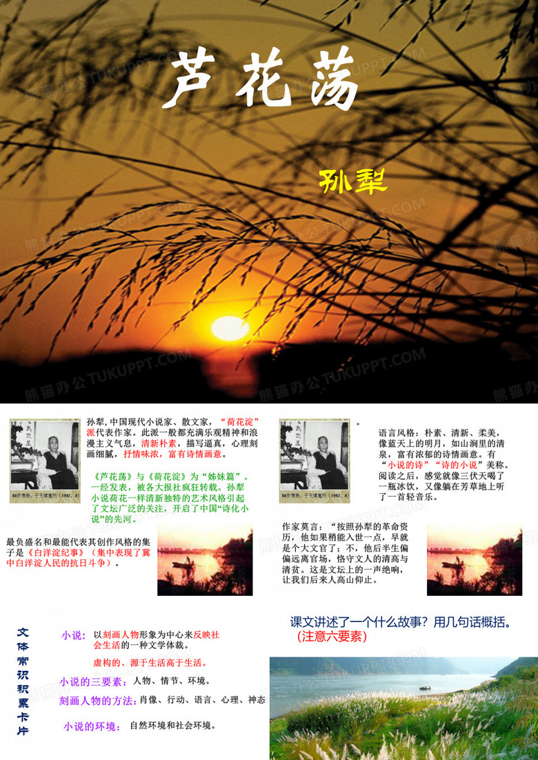 《芦花荡》课件