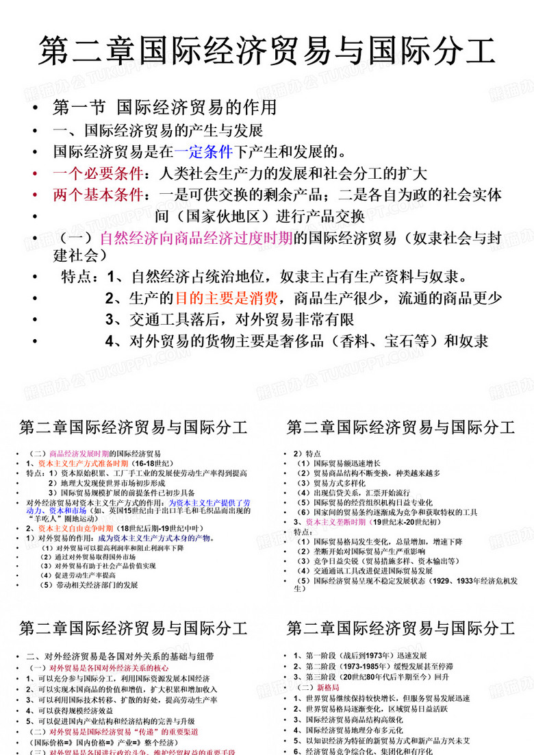 国际经济贸易与国际分工