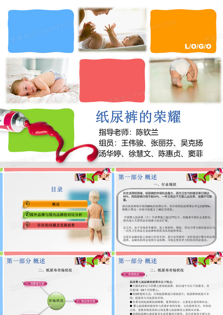 纸尿裤市场调查PPT(华侨大学)