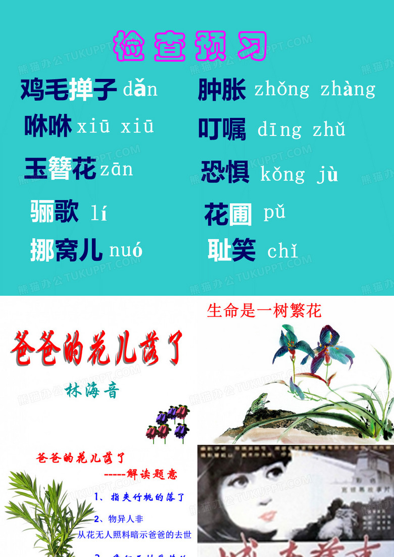爸爸的花儿落了