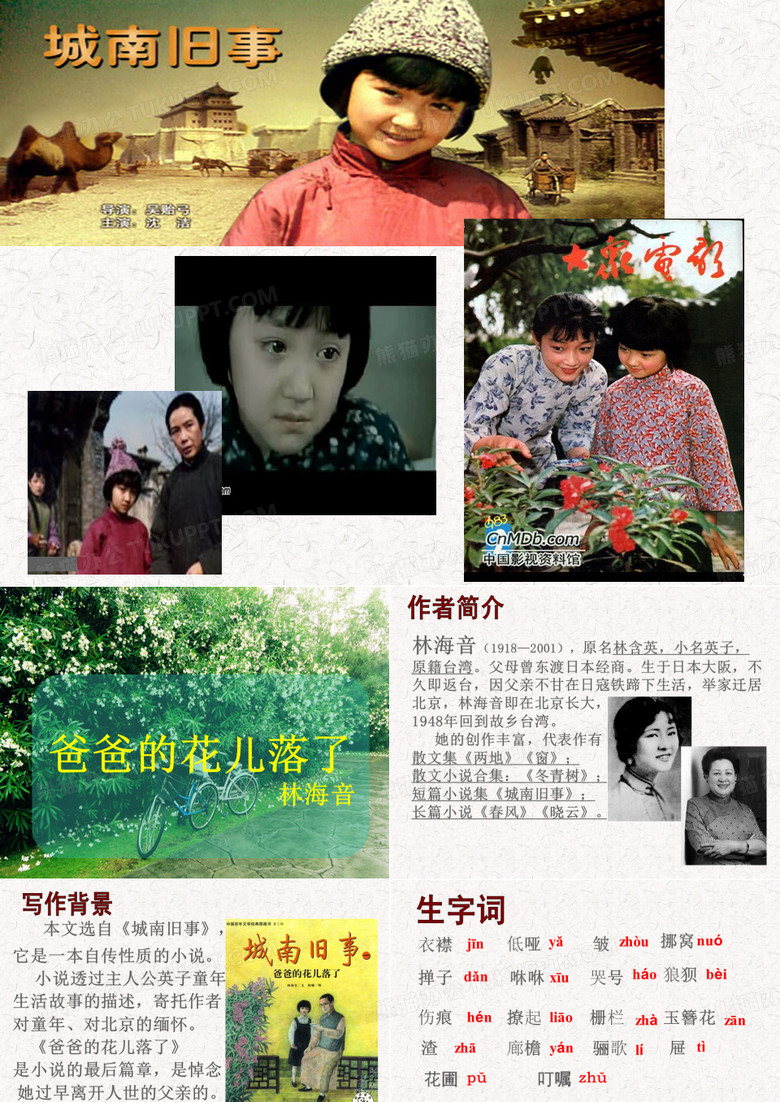 爸爸的花儿落了