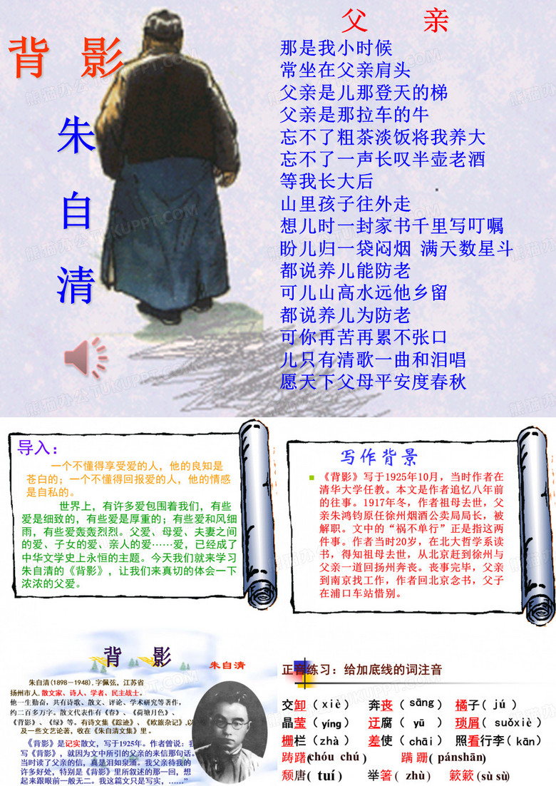 背影ppt优秀课件