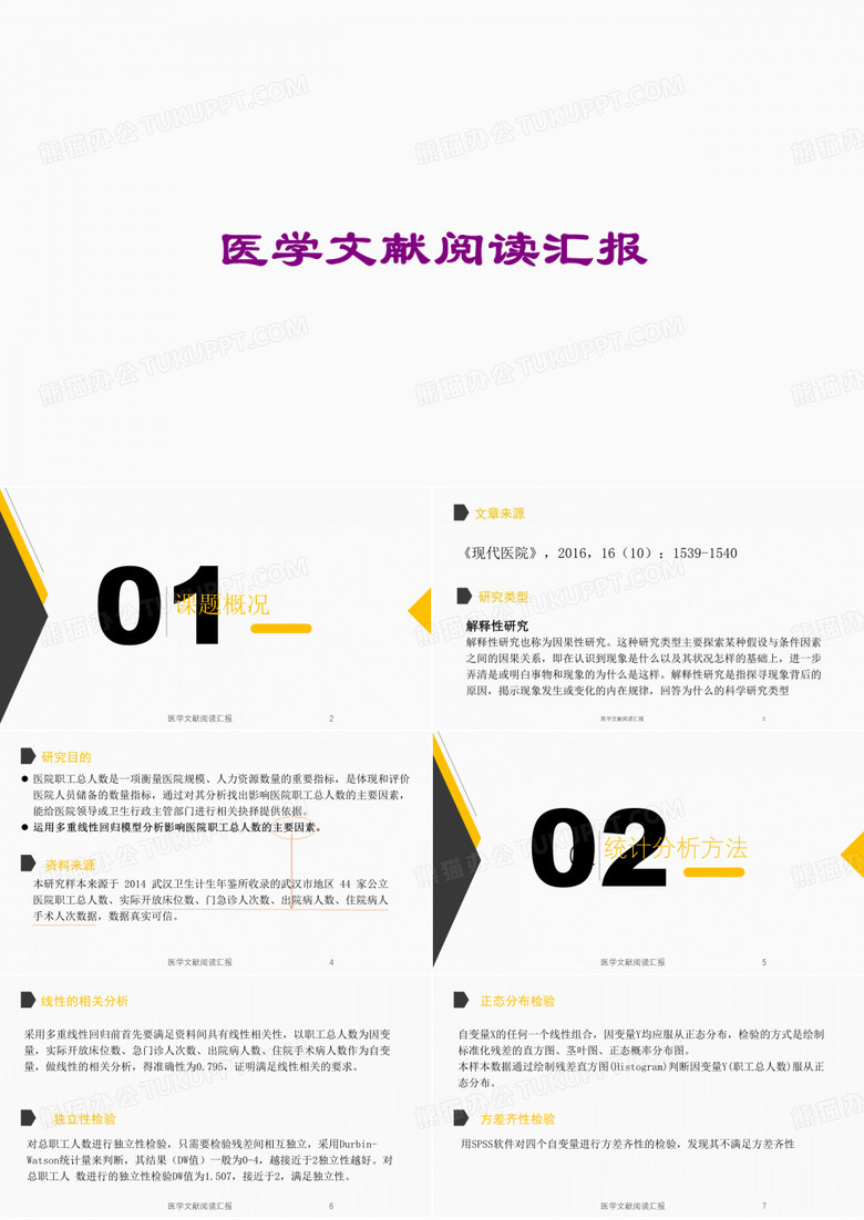 医学文献阅读汇报课件