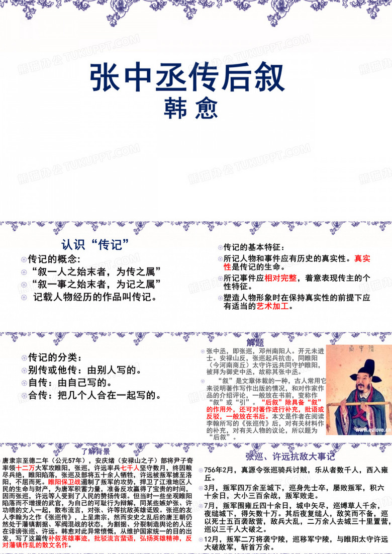 张中丞传后叙