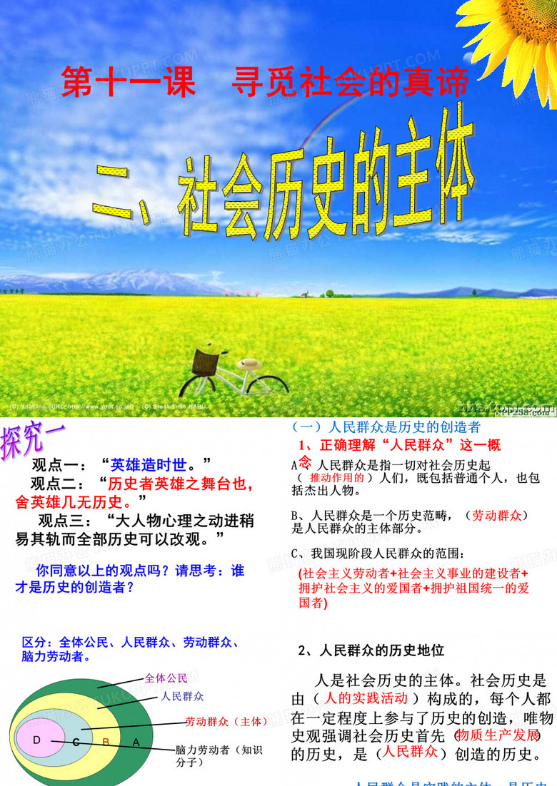 社会历史的主体
