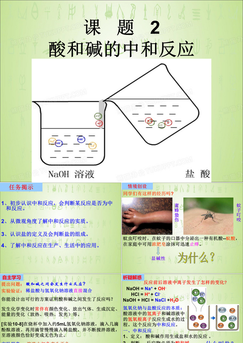 酸和碱中和反应(经典)