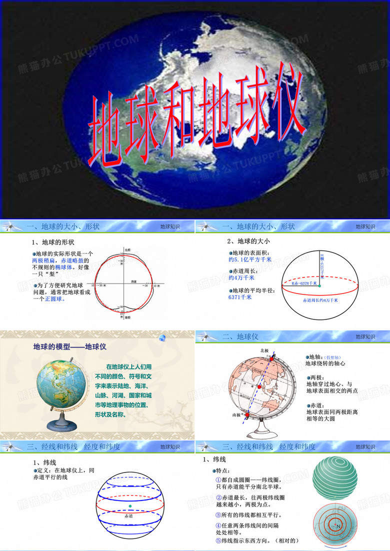 地球和地球仪