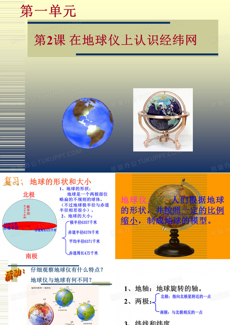 地球和地球仪