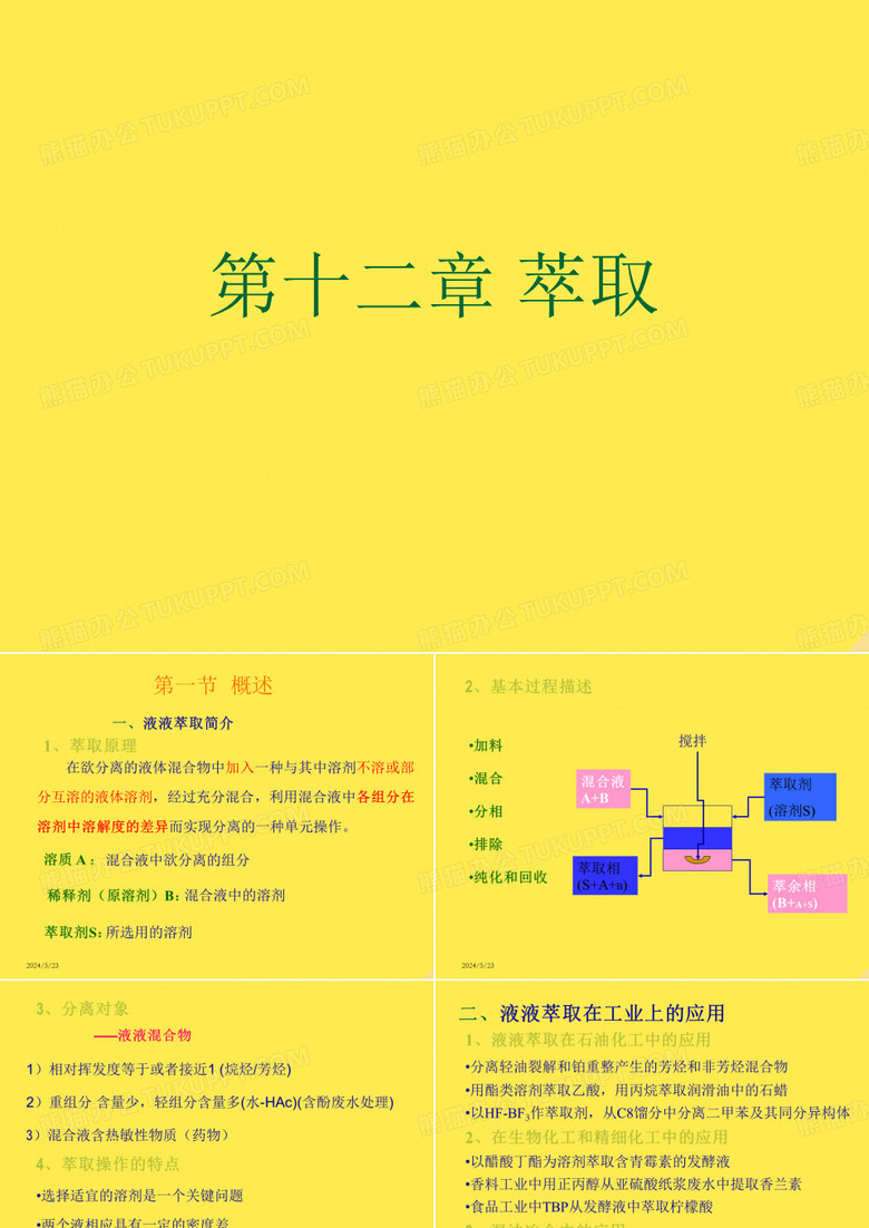 第十二章 萃取