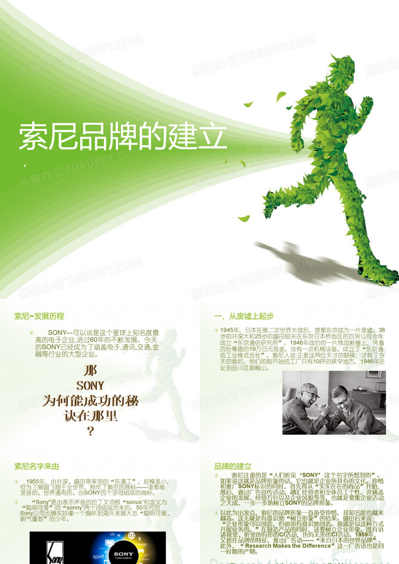 索尼品牌的建立