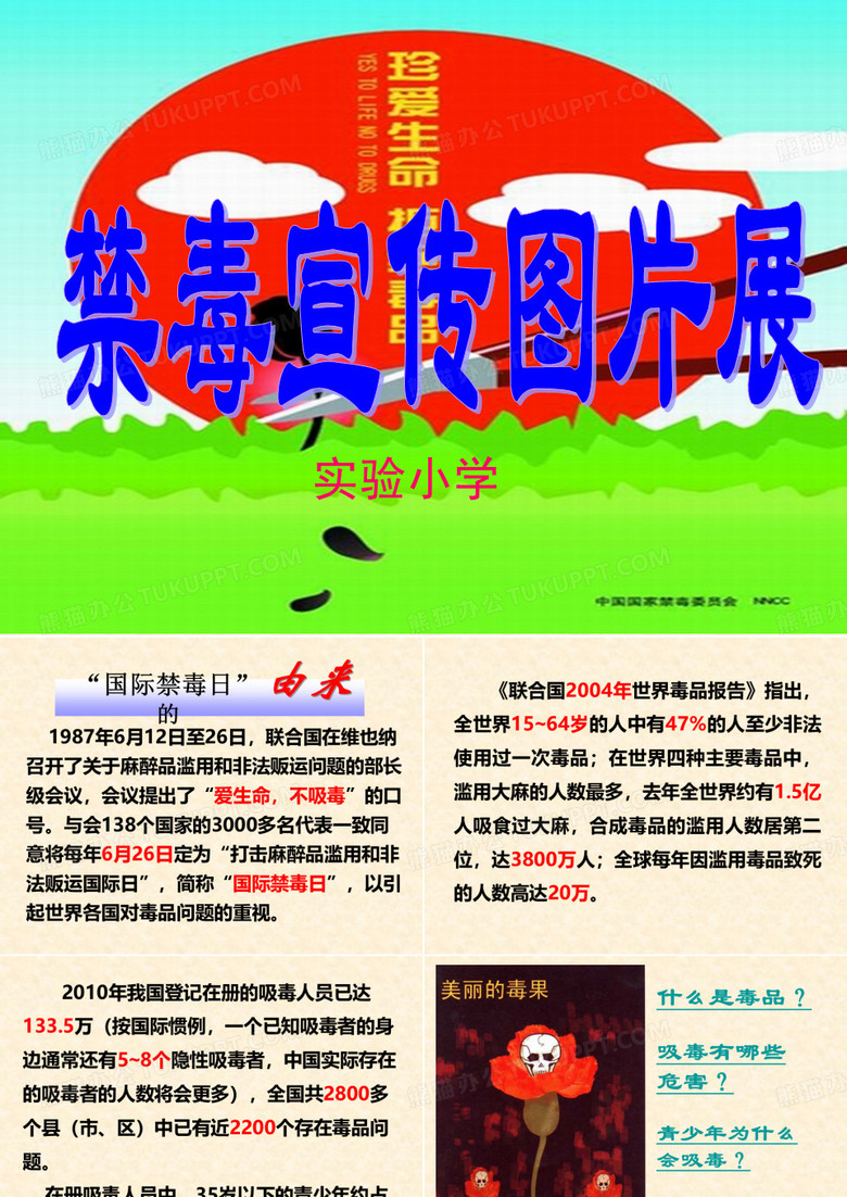 小学禁毒宣传图片展