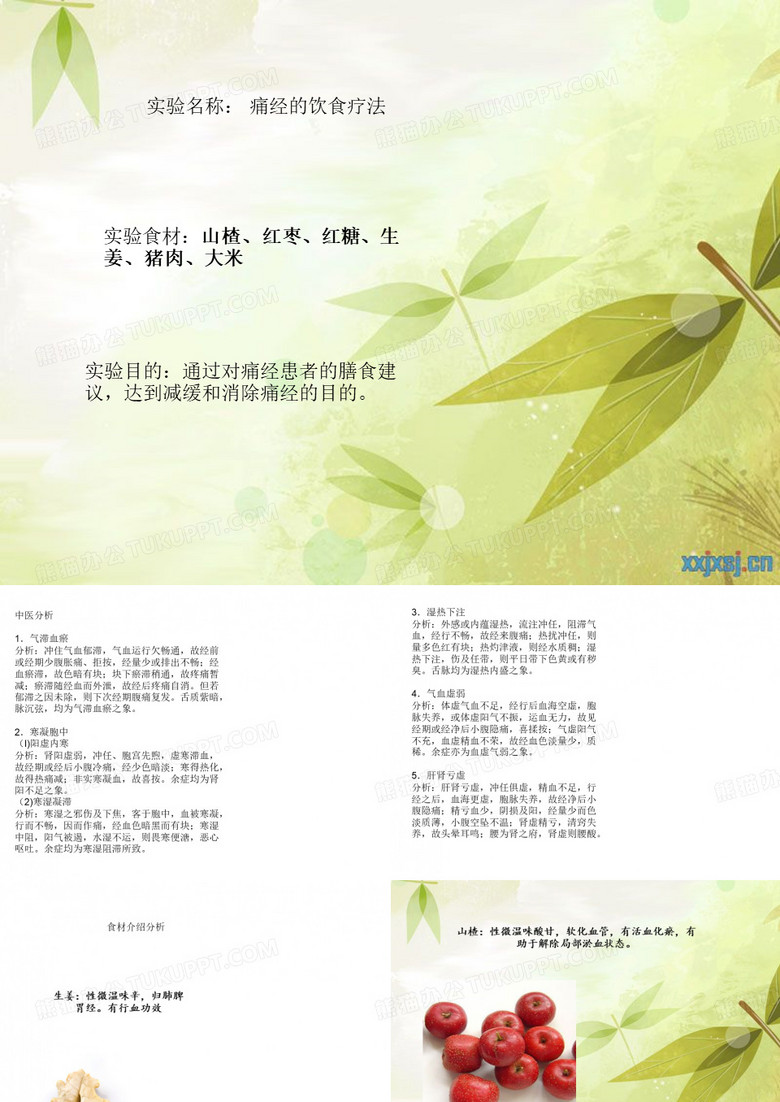 痛经食疗