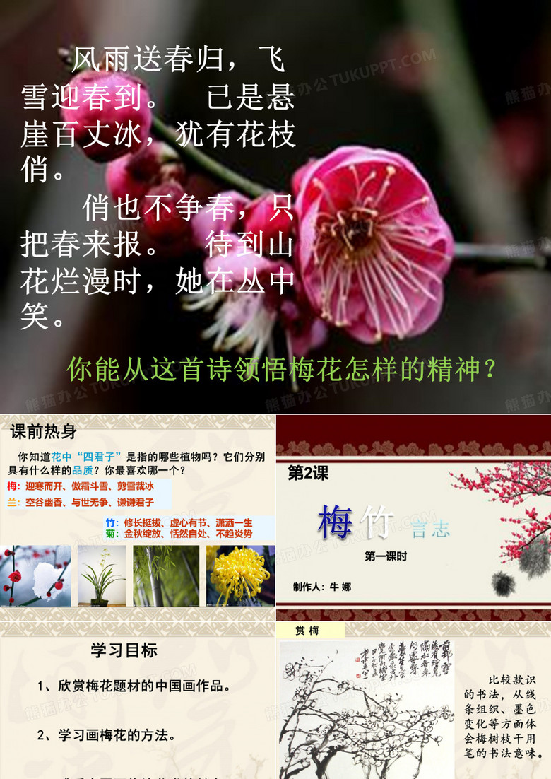第二课梅竹言志第一课时