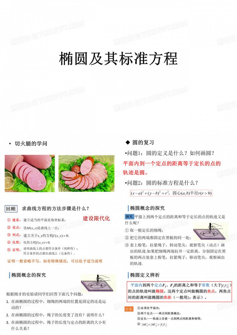 椭圆及其标准方程