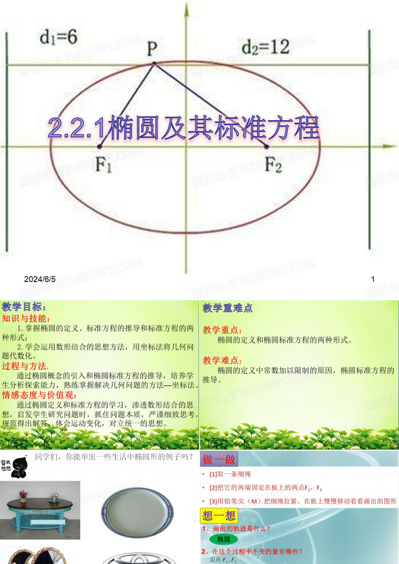 椭圆及其标准方程