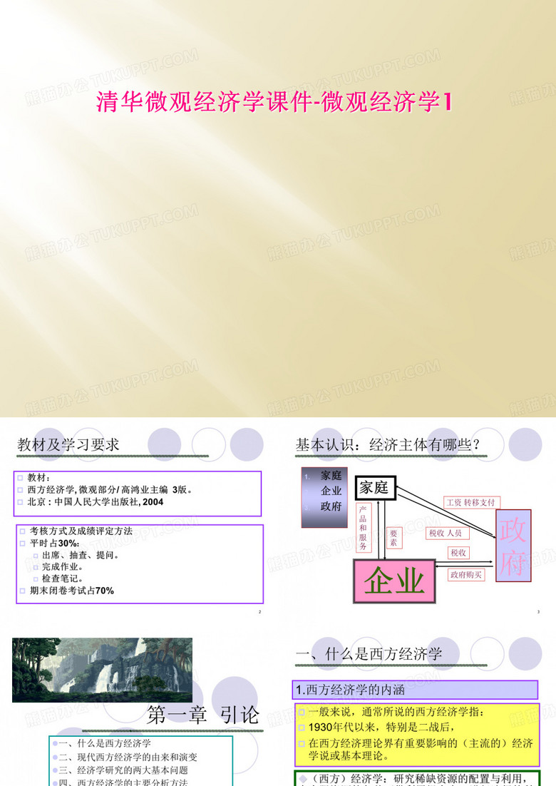 清华微观经济学课件-微观经济学1