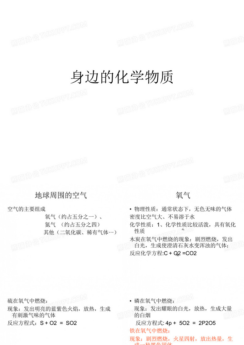 身边的化学物质