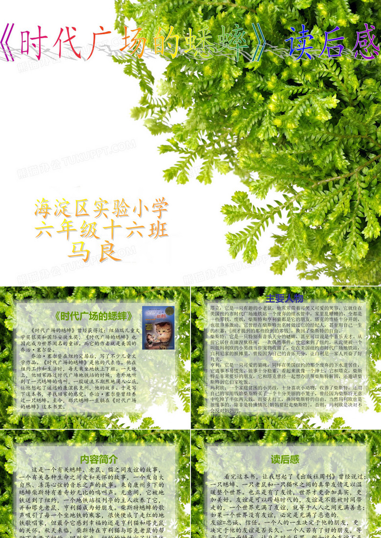 《时代广场的蟋蟀》读后感
