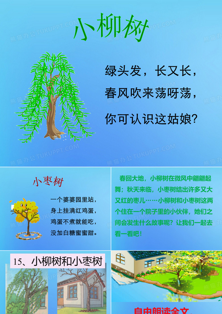 《小柳树和小枣树》优秀